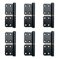 6 Pieces Lift Hinges Black Flag Hinges Removable Replacement Door Hinges Aluminum Alloy Hinges Durable Home Hardware Black