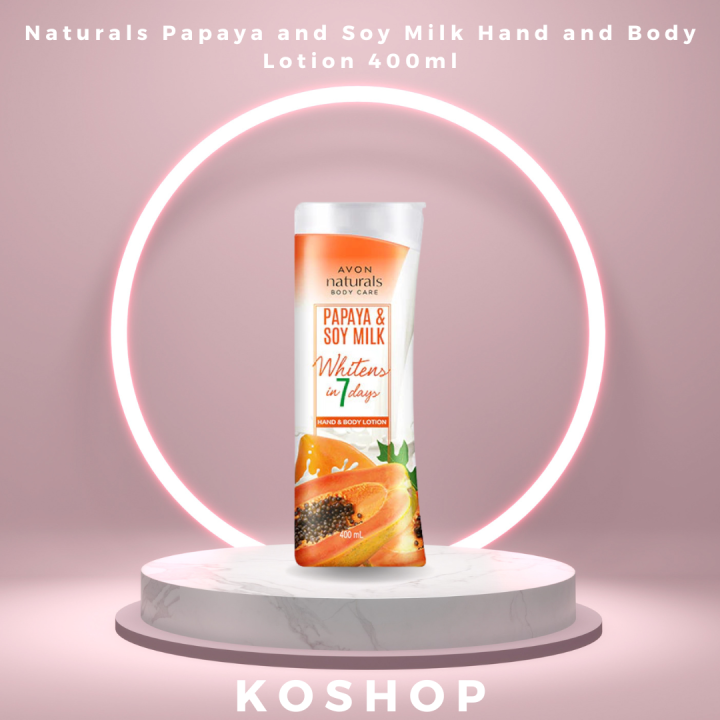 Avon Naturals Papaya And Soy Milk Hand And Body Lotion 400ml Lazada Ph