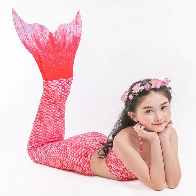 Mermaid costume for girls, Mermaid tail for kids, 3 pcs Mermaid swimsuit swimming, Bathing Suits for baby girls 7 years old