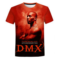 RIP Rapper Dmx 3D พิมพ์เสื้อยืดฮิปฮอปฮาราจูกุสตรีขนาดใหญ่เสื้อยืด U Nisex แฟชั่นลำลองชายแขนสั้นเย็นท็อปส์