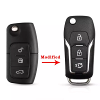 3 Buttons Modified Flip Folding Remote Key Flip Fob Shell For Ford Focus 3 Fiesta Connect Mondeo C Max Smart Key Case (hot sale)