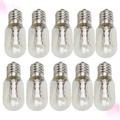 10pcs T20 E12 Edison Bulb 120V 15W Refrigerator Fridge Light Bulb Tungsten Filament Lamp Bulbs Incandescent Bulb Salt Lamp