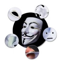 ขายร้อนใบหน้าภาพยนตร์ Masquerade Anonymous Halloween Party Cosplay Props,