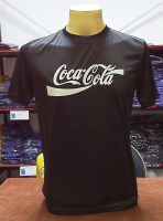 เสื้อยืดคอกลมแขนสั้นสกรีนลาย Coca Cola ผ้าไมโครผิวเรียบ