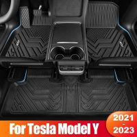 Custom Made TPE Waterproof Car Floor Mats For Tesla Model Y 2021 2022 2023 Carpet Rugs Foot Pads Interior Accessories