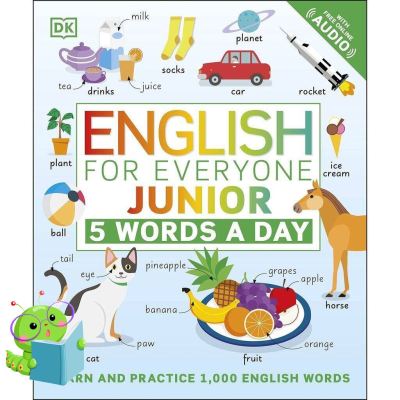 Shop Now! &gt;&gt;&gt; สินค้าใหม่ ! &gt;&gt;&gt; (New) English for Everyone Junior: 5 Words a Day: Learn and Practice 1,000 English Words หนังสือใหม่พร้อมส่ง