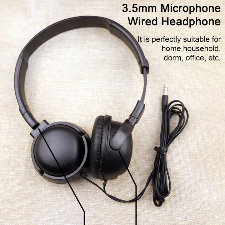 หูฟังแบบมีสายอุปกรณ์ระบบเสียงสเตอริโอรอบทิศทางชุดหูฟังคอมพิวเตอร์แล็ปท็อป3-5mm-ระบบลดเสียงรบกวนอัจฉริยะ