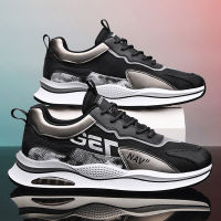 Mens Casual Shoes 2022 Autumn New Running Shoes Fly Woven Breathable Front Lace Tide Shoes Wholesale Mens Shoes