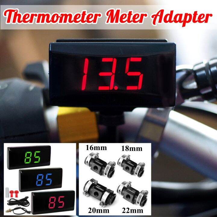 Car Motorcycle Temperature Gauge Digital LED Water Temperature Gauge