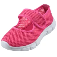 a pair of Kids Breathable Mesh Childrens Shoes Single Net Cloth Sports Shoes Casual Boys Shoes Girls Sneakers(Rose Red,Size:31)