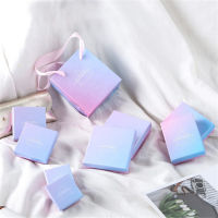 Earrings Storage Ring Box Jewellry Necklace Jewelry Organizer Packaging Container Square Blue Gradient