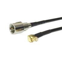 1pc RF Coaxial Cable Adapter FME Male To MCX Male Right Angle Pigtail RG174 20cm 8