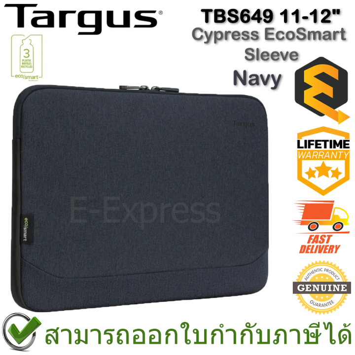 targus-tbs649-cypress-ecosmart-11-12-sleeve-navy-กระเป๋าโน๊ตบุ๊ค-ของแท้-ประกันศูนย์-lifetime-warranty