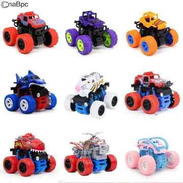 6Pcs Set Children Cartoon Machines Blaze Model Russian Classic Vehicles  Toys Monster Truck Racer Figure Kids Game Cars Gifts