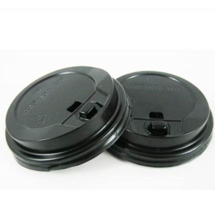 Tutup Gelas / Lid Hot Cup, Paper Cup | Warna HITAM | Ukuran 6,5oz ; 8oz ...