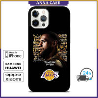 Lebrons James Word Phone Case for iPhone 14 Pro Max / iPhone 13 Pro Max / iPhone 12 Pro Max / XS Max / Samsung Galaxy Note 10 Plus / S22 Ultra / S21 Plus Anti-fall Protective Case Cover