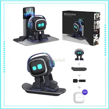 EMO Robot Intelligent Emotional Interactive Voice AI Desktop Toy Children  Accompany Pet