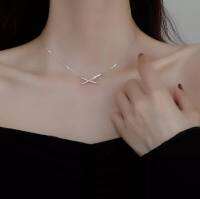 ส่งจาก??Áʃżสร้อยคอแฟชั่นผู้หญิงจี้ไขว้ Chain Cross