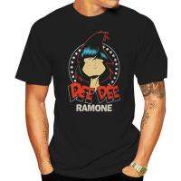 เสื้อยืดเข้ารูปพอดีผู้ชาย Dee Dee Ramone สีดำ