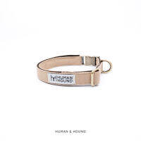 Collar dog Human and Hound - Canvas collar : Biege