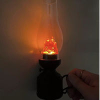 Calcifer Flameless Night Light Halloween R Decorative Candle Light Cartoon Anime Kerosene Lamp Bedroom Bedside Table Lamp