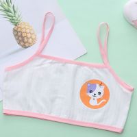 New Girl Bra Vest 7-15 Years Old Thin Section Childrens Underwear Female Development Period Cotton Sling Student Training Bra