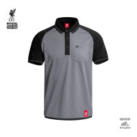 เสื้อโปโลแขนสั้น ผ้าโพลี  Liverpool รุ่น LFC-P087 สีดำ