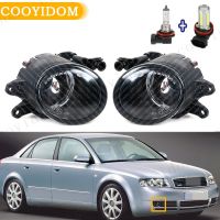 Car Front Foglight Lamp With Halogen And LED Bulbs For Audi A4 B6 2001 2002 2003 2004 2005 For RS4 2006 2007 2008