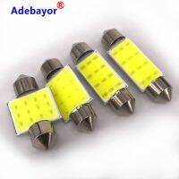 1x C10W C5W LED COB Festoon 31mm 36mm 39mm 41/42mm 12V White bulbs for cars License plate Interior Reading Light 6500K 12SMD