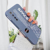 (คลังสินค้าพร้อม) เคสโทรศัพท์เซลล์สำหรับ Realme 6 Pro เคสโทรศัพท์สำหรับเด็กผู้ชายการ์ตูนนาซ่านักบินอวกาศปลอกขอบด้านข้างเหลวกล้องปกป้องฝาหลัง