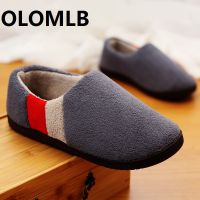 new men women Winter Warm Home Slipper Couple Shoes Female Plush Slip On Soft Indoor Flats Comfort Ladies lovers flip flop