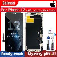 Salmatt Incell LCD สำหรับ iPhone 12 A2403 A2172 A2402 A2404จอแสดงผลดิจิตอลหน้าจอสัมผัส3มิติแทนที่100% ทดสอบไม่มีพิกเซลที่ตายที่ดี