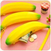 【CW】❃✆☂  New Silica gel coin purses holders childrens purse cute banana pencil case baby wallets