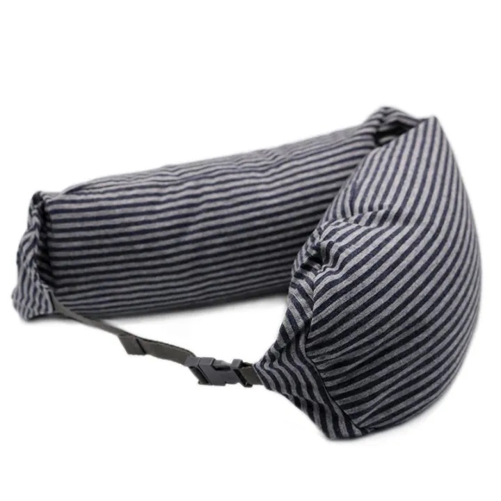 Muji Ushaped pillow head Muji neck pillow portable particle pillow