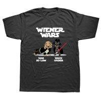 เสื้อยืดผ้าฝ้ายพรีเมี่ยม ใหม่ เสื้อยืดแขนสั้น ผ้าฝ้าย พิมพ์ลายกราฟฟิค Wiener Wars Funny Dachshund แฟชั่นสําหรับผู้ชาย เสื้อยืดพิมพ์คุณภาพสูง