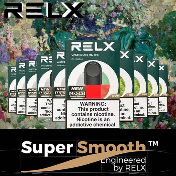 Relex Vaper Infinity Pro Pods pod vape juice Watermelon RELX Fresh Red ...