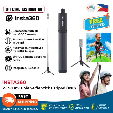 Insta360 2-in-1 Invisible Selfie Stick and Tripod (ONE X2/ONE R/GO2) Action  Cameras