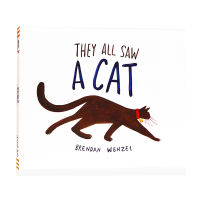 They all saw a cat 2017 caddick award picture book childrens bedtime picture story book parents and children read Brendan Wenzel together