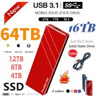 ۩๑ 2023 Mini Portable SSD USB3.1 Mobile Solid State Drives High Speed 4TB 8TB 16TB Hard Disks Type C Hard Drives for Laptops