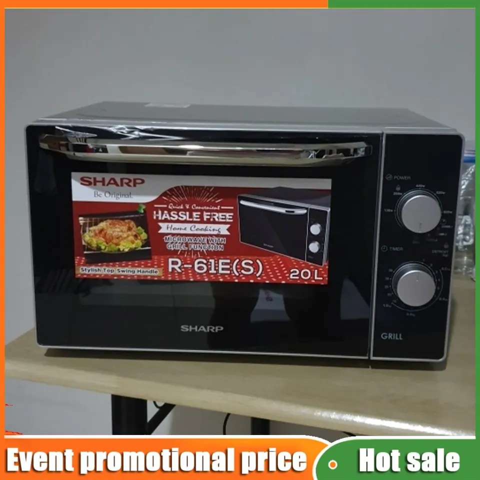 sharp microwave oven with grill r 61e s 20 liters