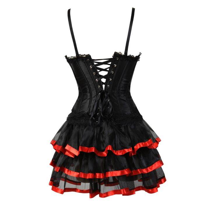 hot-dt-corset-dresses-burlesque-corsets-bustiers-with-tutu-skirt-up-for-clubwear-s-2xl