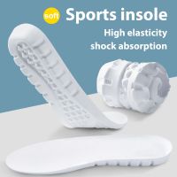 ♞▤ Sports High Elastic Kinetic Energy Ultra-Light Insoles Sweat Shock Absorbent Deodorant Breathable EVA Soft Shoes Pad Cuttable