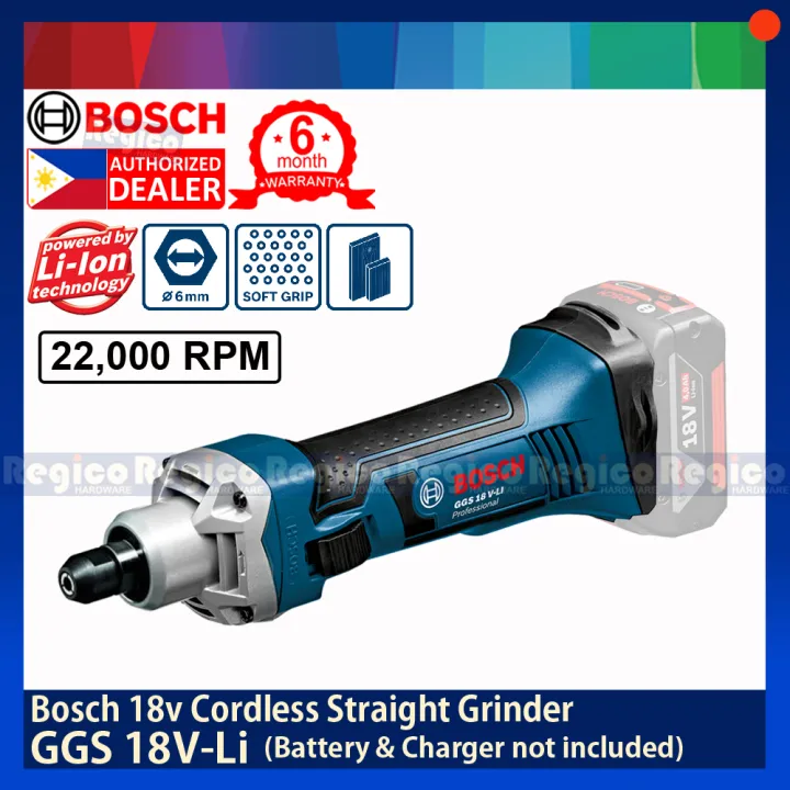 BOSCH GGS 18vli Cordless Straight Die Grinder (UNIT ONLY Battery and