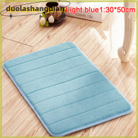 [Duola] Home bath MAT พรมปะการังขนแกะพรมไม่ลื่นโฟมล้างทำความสะอาดพรมพื้นเสื่อ