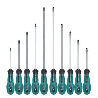 10pcs 75-200mm Multi-function PP Handle Security Insulated Screwdrivers Electrician Screw Driver Maintenance Repairing Hand Tool