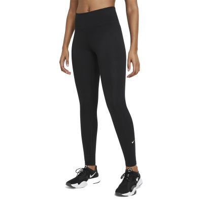 กางเกงออกกำลังแบรนด์Nikeของแท้!!Iรุ่นใหม่ Nike One Womens Mid-Rise Leggings (DD0252-010)สีดำ