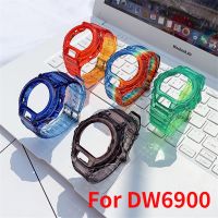 Resin G-SHOCK DW-6900 Wrist Colorful Watchband Transparent Tpu Band DW6900