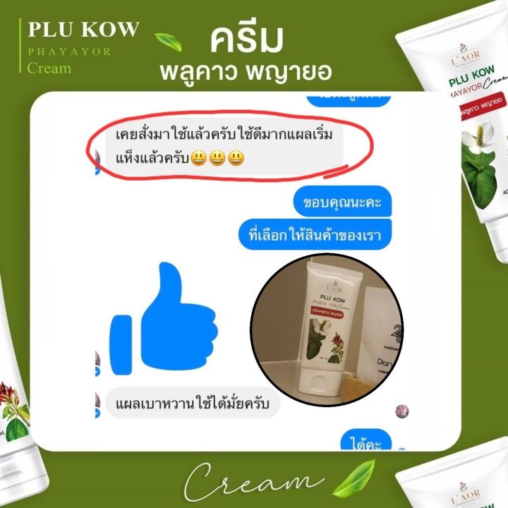 ส่งฟรี-ครีมพลูคาว-3-แถม-2-ครีมพลูคาวพญายอ-ครีมพลูคาว-ครีมบำรุงผิวกาย-พลูคาวพญายอ-ครีมทาผิว-พลูคาว-บรรจุ1หลอด-ขนาด40ml