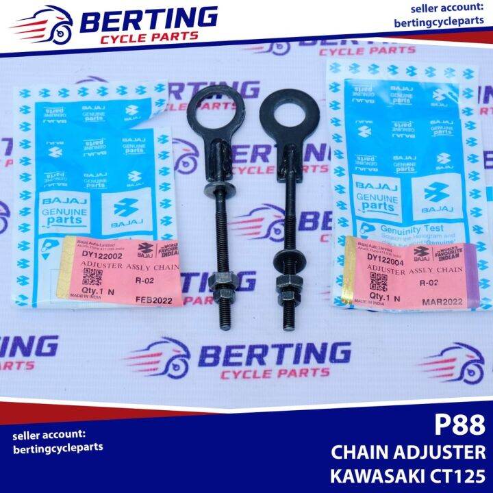 CHAIN ADJUSTER PAIR Kawasaki CT125 Genuine DY122002 DY122004 Lazada PH