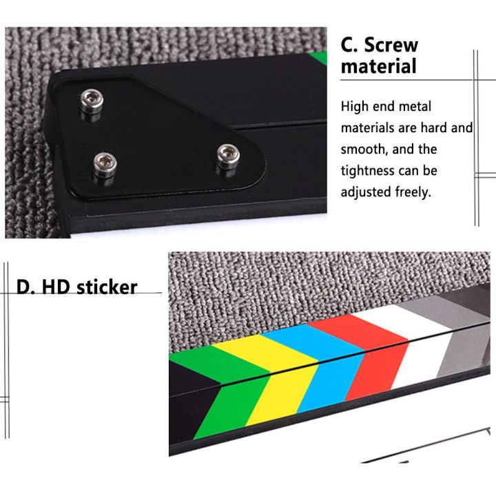 recording-director-clapperboard-notice-plate-clapper-board-tv-movie-acrylic-clapboard-film-video-professional-props